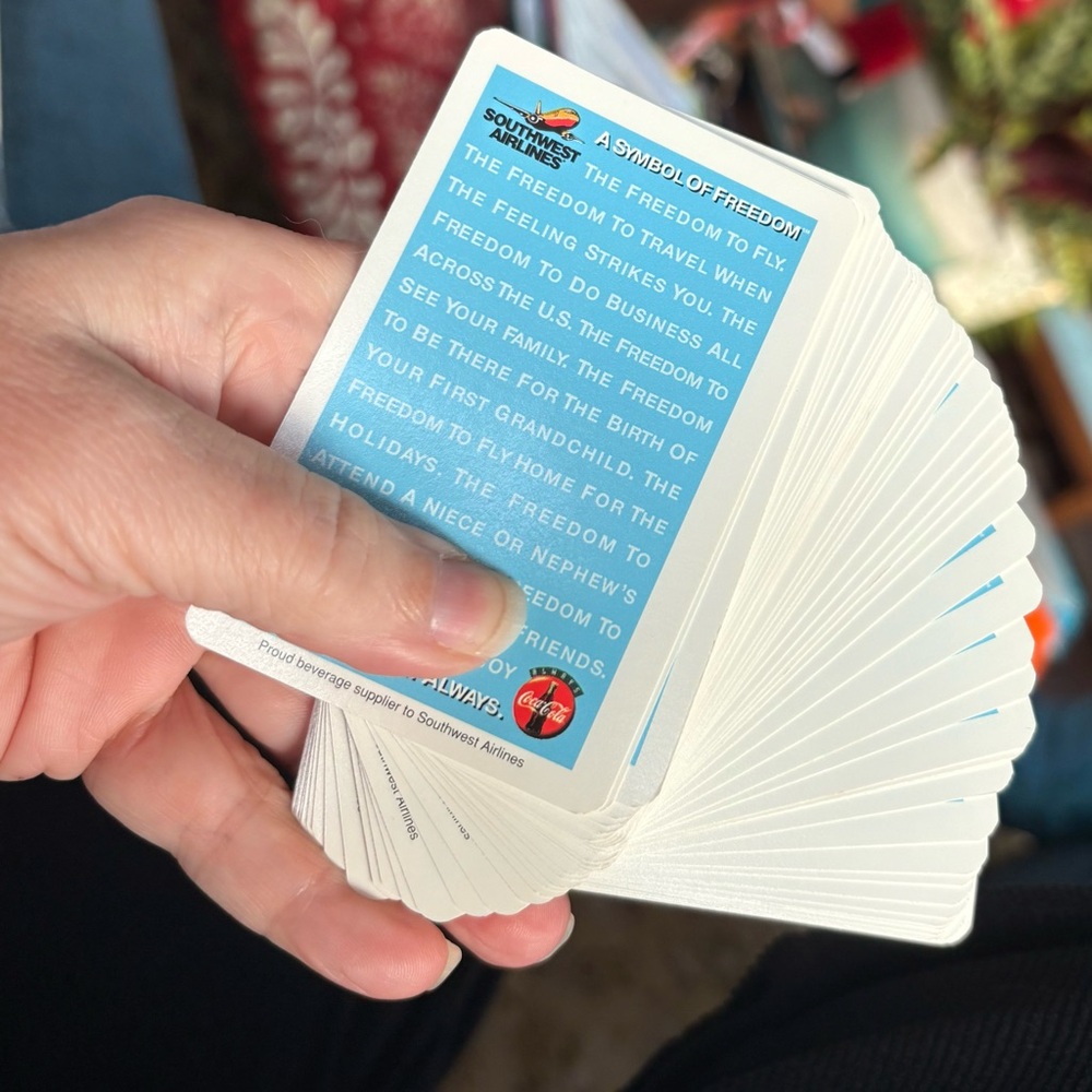 Southwest Airlines/Coca Cola Playing Cards